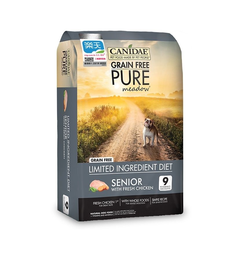 Canidae PURE Meadow 无谷物老年犬配方 4 lb