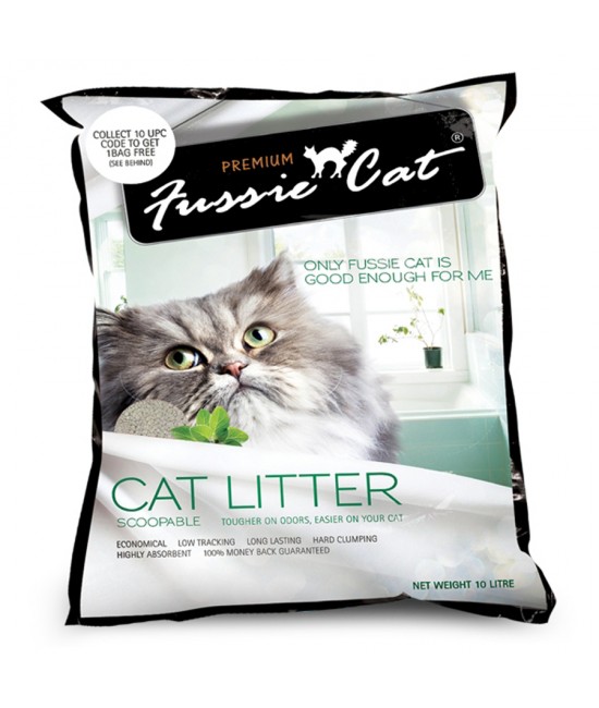 Fussie cat 礦物貓砂10L 原味