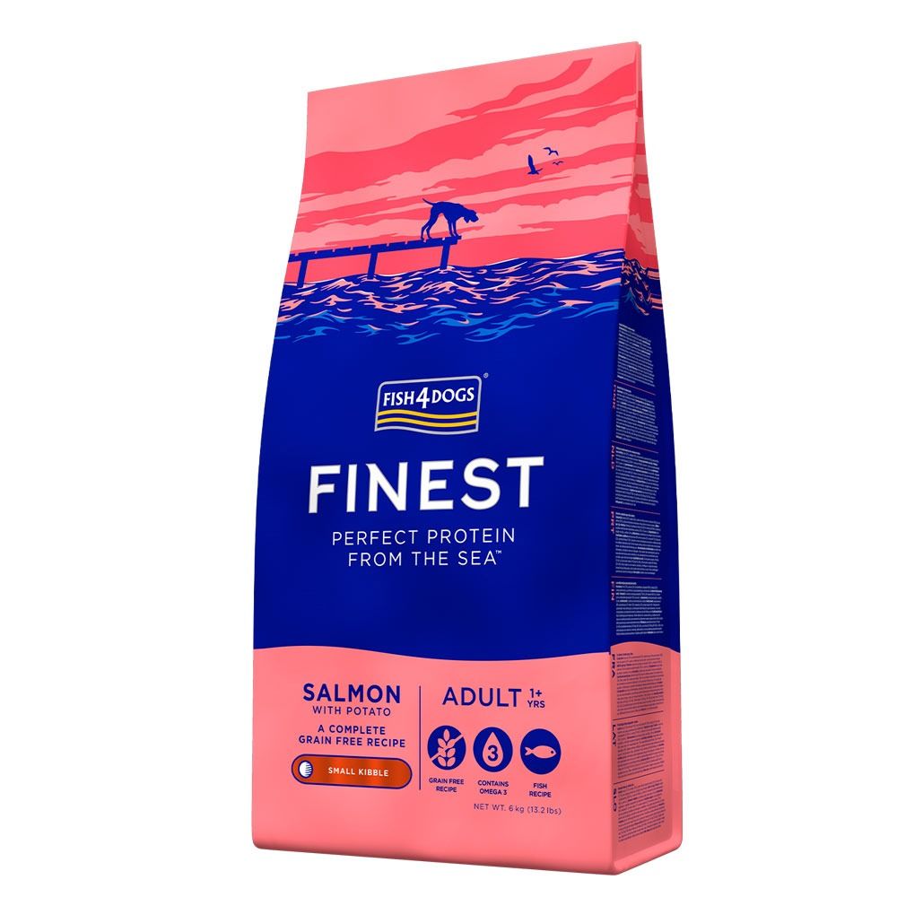 Fish4Dogs 三文魚無麩質低敏成犬配方 (大粒) - 06kg