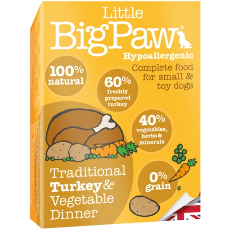 Little Big Paw 傳統火雞、蔬菜主食餐盒 (MOUSSE) 150G