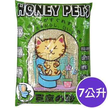 Honey Pets．環保除濕 除臭豆腐砂7L【綠茶】× 6包